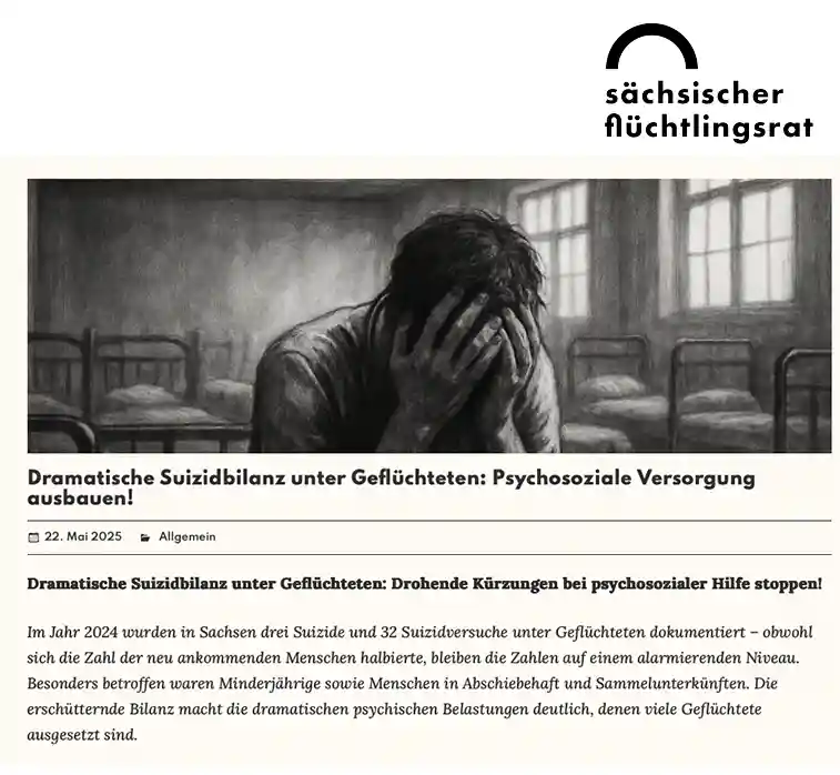 Psychische Krisen bei Geflüchteten: Pena.ger e.V. fordert mehr Unterstützung