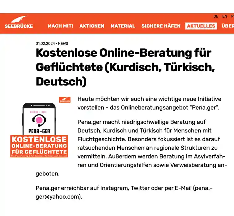 Seebrücke stellt Pena.ger vor